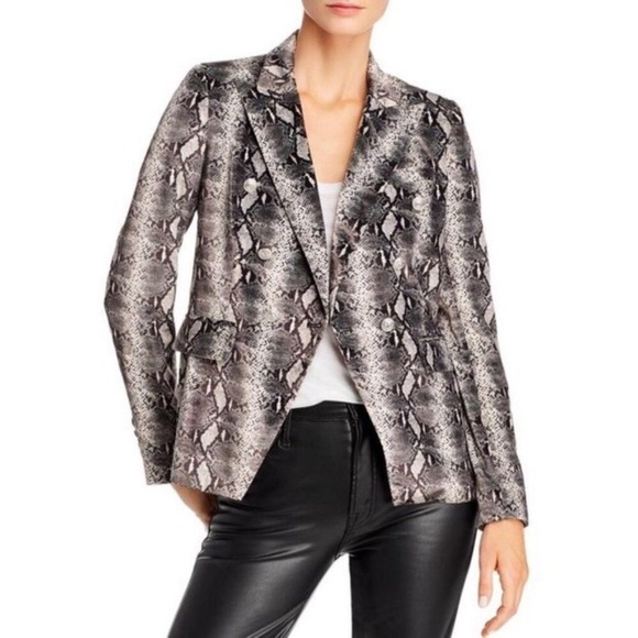 Generation Love Jackets & Blazers - Generation Love Sasha Python Snake Skin Velvet Blazer Medium